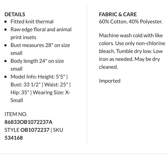 Multicolor Patchwork Long Sleeve Top - Picture 11 of 12